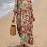 Vestido femenino casual con diseño floral