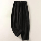 Amalia™ — コットンリネン混のワイドパンツ