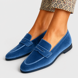 Louise™ | Mocasines de Terciopelo Lujoso