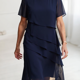 Julia – Vestido Sofisticado y Fluido con Detalles de Volantes