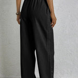 Shania - Pantalones Relaxed con Detalles de Botones
