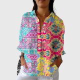 Camisa ligera y vibrante con estampado