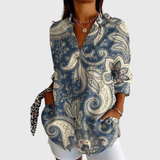 Camisa liviana y vibrante con diseño estampado