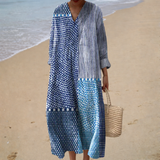 Vestido de verano con estampado que realza la figura