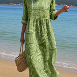 Vestido femenino casual con diseño floral