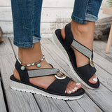 Skylar | メタリックバックル フラットサンダル