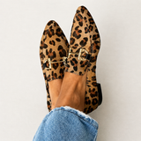 Gia - Elegantes Mocasines de Leopardo