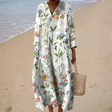 Vestido de verano con estampado que realza la figura