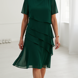 Julia – Vestido Sofisticado y Fluido con Detalles de Volantes