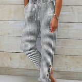 Raquelle - Pantalones Casual de Rayas