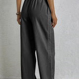 Shania - Pantalones Relaxed con Detalles de Botones