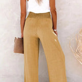 Riana - Pantalones de Cintura Alta con Estilo Relax