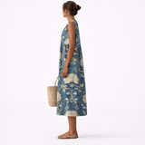 Aurora™ | Vestido Midi Clásico con Estampado Floral