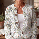 Susana | Chaqueta de Punto Jardín de Tulipanes