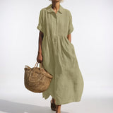 Lysandra™ - Vestido camisero fluido de verano
