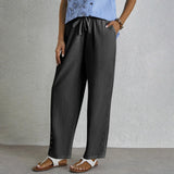Shania - Pantalones Relaxed con Detalles de Botones