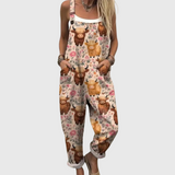 Bernarda Brown Printed Pet Vest