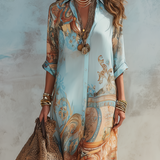 Lorna | Vestido Camisero Mediterráneo