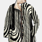 Soraya | Chaqueta Casual Acolchada con Estampado Geométrico Abstracto