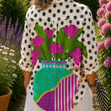 Amara | Floral Vase Blouse