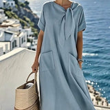 Mireille™ — サラッとした夏のコットンワンピース