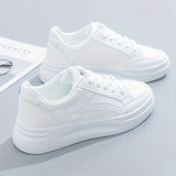 Zapatillas blancas elegantes de comodidad ligera